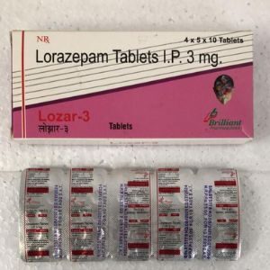 Lorazepam(Lozar) 3mg Tablets